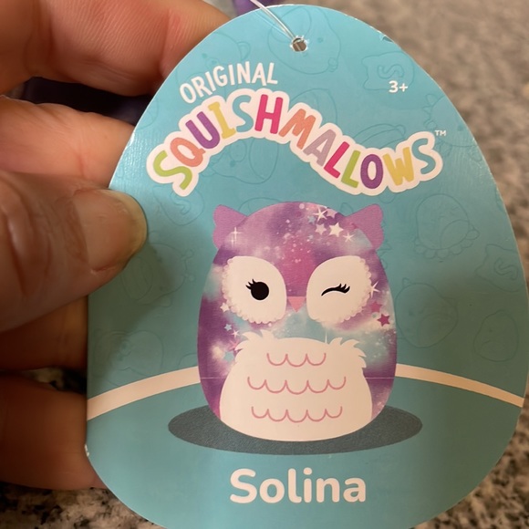 NWT 3” Solina the Winking Owl Squishmallow Clip - Picture 2 of 4